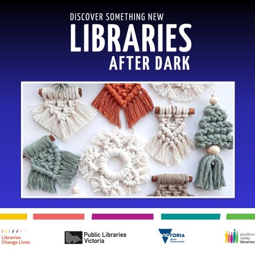 CrAfter Dark at Shepparton Library - Macrame Christmas Tree Ornaments