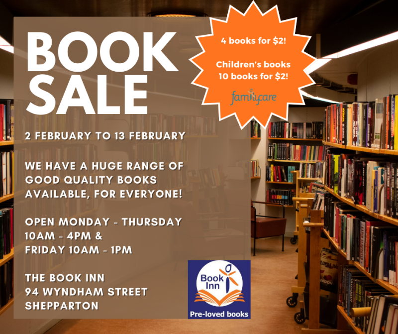 FamilyCare Book Inn Book Sale
