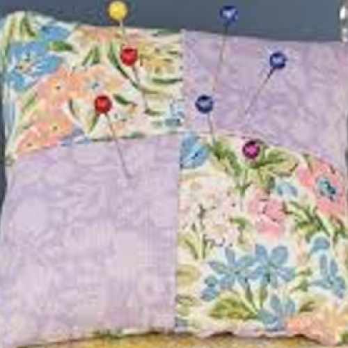 CrAfter Dark at Shepparton Library - Four-patch Pin Cushion