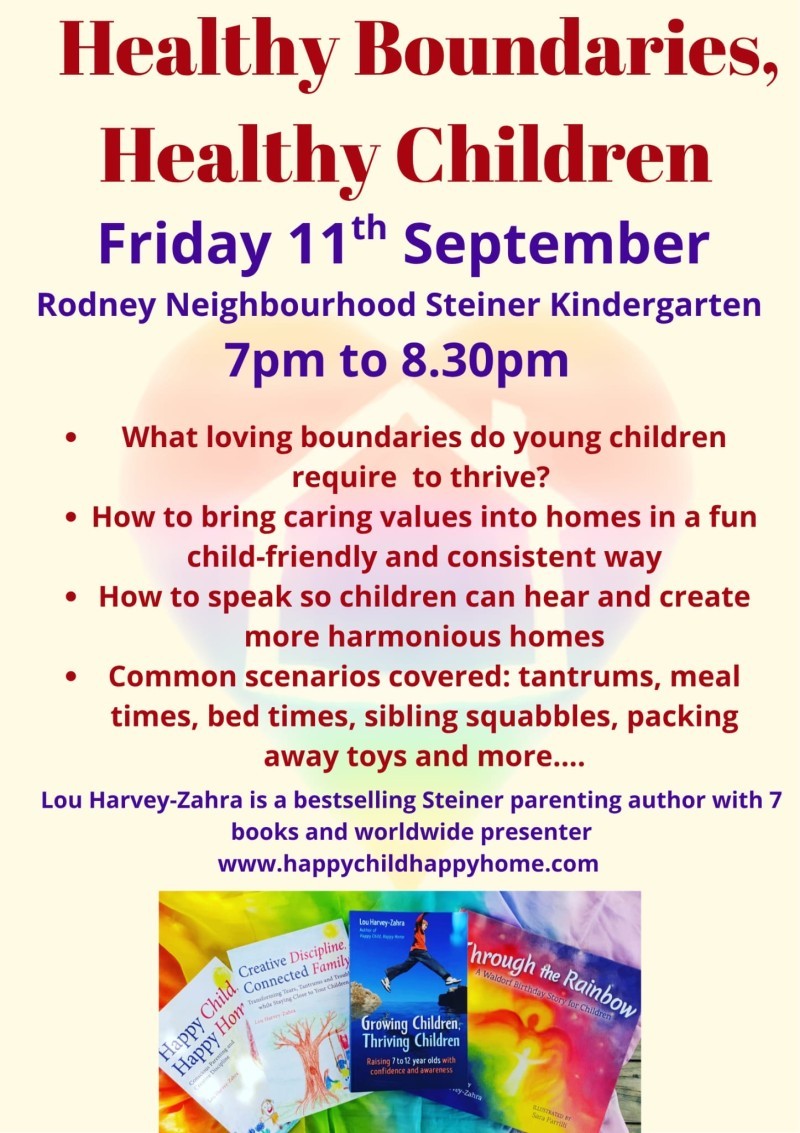 Lou Harvey-Zahra Parenting Workshop - Healthy Boundaries, Healthy Children