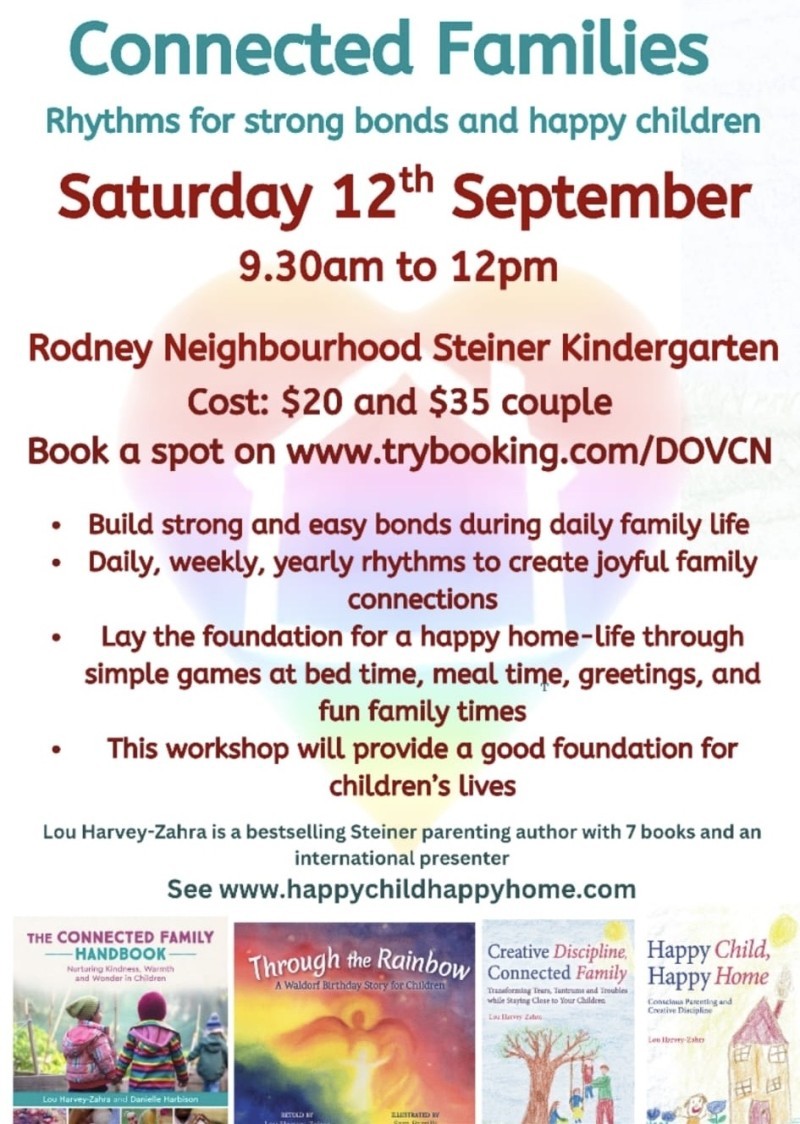 Lou Harvey-Zahra Workshop: Connected Families - Rhythms for strong bonds and happy children