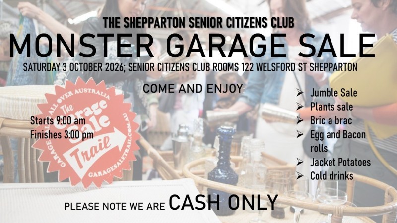 Monster Garage Sale