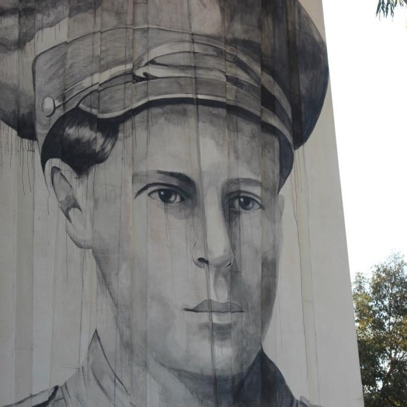 Aboriginal Street Art Project - Private Daniel Cooper Mural 
